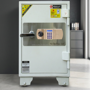 Luxury <b>Safes</b> KOREA US620 Brown LED Fireproof <b>Key</b> <b>Lock</b> with 2mm Stainless Steel - Product Image 3