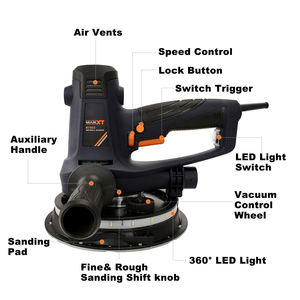 MAXXT 2880W Drywall LED <b>Light</b> Vacuum Variable Speed <b>Wall</b> Sanding 38CM Multi-Grit DIY Industrial Use - Product Image 4