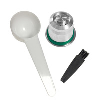 Capsules de café réutilisables compatibles LIHONG, en acier inoxydable, réutilisables, en métal, type K-Cups