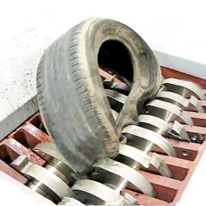 2022 Small Double Shaft Rubber Recycling Crusher / Metal Shredder For Industrial Waste Tire Treatment Metal Plastic Wood