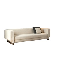 Ensemble de canapé sectionnel en forme de L moderne personnalisé avec mousse à haute résilience et structure en bois massif pour les salons d'appartements et de villas