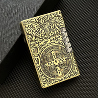 Nouvelle tête de tigre Pixiu Open Gelang déclaration feu gonflable rétro Bronze briquet à gaz