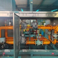 Système de régulation de pression de gaz naturel intégré sur skid, station de réduction de gaz, construction en acier au carbone, certification ATEX pour