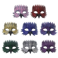 Masque de fête d'Halloween, masque de fête d'horreur amusant en plastique à dents de scie, masque antique pour adulte, demi-masque, accessoires de scène