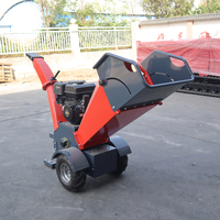 Nouvelle conception de broyeur de bois à tambour 15HP, machine à broyer les branches d'arbres, moteur à essence 15HP, broyeur de bois de 120 mm au prix d'usine