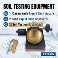 Appareil de détermination du limite liquide du sol Casagrande, testeur du limite liquide Atterberg, équipement de laboratoire