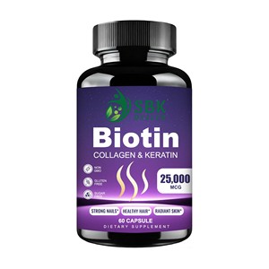 Cápsulas de Biotina de Calidad Confiable con Ácido Pantóthenico y Fósforo, Apoyo al Metabolismo Energético, Cápsulas de Vitamina B12 - Product Image 1