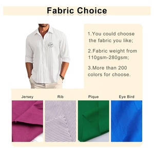 Novedad de verano a granel, camisa de manga larga con estampado personalizado, ajuste Regular, transpirable, con botones, peso ligero, 100, camisa de lino, informal - Product Image 2