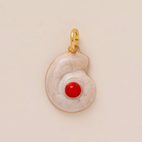 Breloques créatives DIY pour bijoux : pendentifs en pierres précieuses, coquillages, conques, poissons et étoiles de mer pour accessoires de bijoux DIY