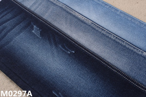 Tissu en denim Unifi Repreve, matière recyclée, bleu foncé, tissu doux pour jeans - Product Image 4