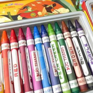 Peintures et crayons pour bébés, 12 couleurs, lavables, sans danger pour la peau, non toxiques, fournitures artistiques pour tout-petits, commande en gros, e-commerce B2B, export - Product Image 1