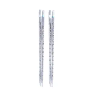 Lab Disposable Plastic 1ml 2ml 5ml 10ml 25ml 50ml 100ml Polystyrene Pipettes Serological Pipette