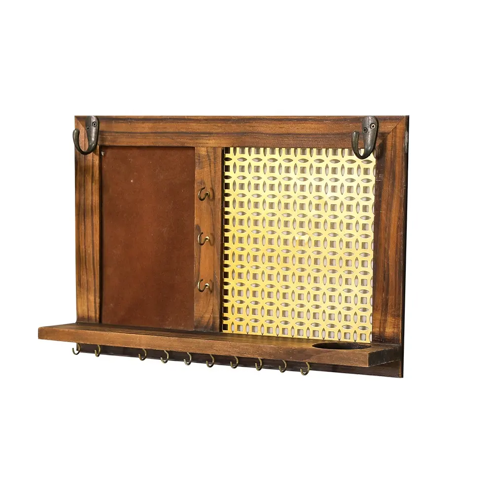 صندوق تخزين مفتاح خشبي بإطار لعرض المكتب والغرفة من الخشب المصمت على الطراز الروحي وبالمبيعات المباشرة من المصنع صندوق تخزين خشبي معلق على الحائط