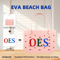 Sac de plage polyvalent en EVA imperméable de couleur unie, bandoulière amovible, sac à main convertible, utilisation multifonctionnelle pour la plage