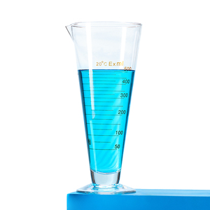 Cylindre gradué en verre pour laboratoire, gobelet de mesure conique 50 250 500 ml avec échelle pour expériences scientifiques - Product Image 2