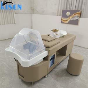 Kisen Massage Spa Shampooing Mobile pour Salon de Coiffure avec Réservoir d'Eau, Circulation d'Eau et Chaise Intégrée - Product Image 3