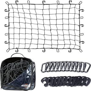 Cargonet Voor Suvs, Heavy-Duty <span class=keywords><strong>Mesh</strong></span> Vierkant Elastisch Net En Opbergtas Met Kleine Voorwerpen - Product Image 1