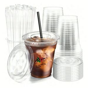 Gobelets en plastique PET à paroi simple, écologiques, personnalisables avec logo, de 8 oz à 24 oz, pour bière, café, smoothies et plus encore - Product Image 2