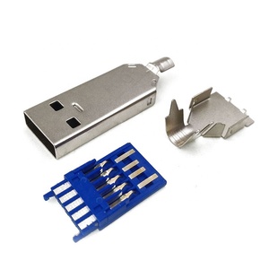 Cáp <span class=keywords><strong>USB</strong></span> Type A 3.0 đực 9 chân màu xanh dương, đường kính ngoài 6.0mm, ba dây nối mạch - Product Image 3