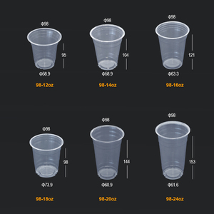 Ly nhựa dùng một lần trong suốt, ly uống nước nhựa, ly nhựa cứng in logo, nắp vòm phẳng - Product Image 3