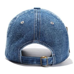 Custom Embroidery Summer Women <b>Men</b> <b>Sun</b> Fade Denim Trucker Dad <b>Hat</b> Soft Crown Curve Bill Baseball Sport Cap - Product Image 5