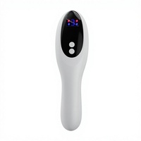 Peigne de massage du cuir chevelu électrique sans fil avec thérapie par lumière rouge et bleue et fonction de vibration pour le soin du cuir chevelu