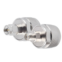 Adaptador RF Macho N a Macho Tipo SMA, Conector Coaxial de Cobre Puro Niquelado para Pruebas RF y Sistemas de Antenas