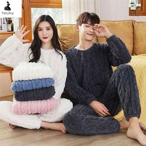 Pigiama da Donna Yanzhui in Velluto Corallo, Morbido e Caldo, per Autunno e Inverno, Abbigliamento da Casa e da Esterno <span class=keywords><strong>a</strong></span> <span class=keywords><strong>Maniche</strong></span> <span class=keywords><strong>Lunghe</strong></span> - Product Image 1
