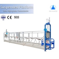 Plateforme suspendue en aluminium ZLP800 de 7,5 m, élévateur de chantier, échafaudage suspendu pour tours hautes