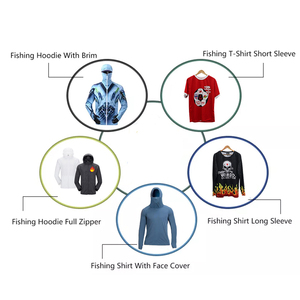 Tùy Chỉnh Logo Men UPF 50 + UV Sun Bảo Vệ Ngoài Trời Chạy 3D Thăng Hoa In Ấn T Áo Sơ Mi Nửa Dây Kéo Dài Tay Áo Câu Cá Áo Sơ Mi - Product Image 6