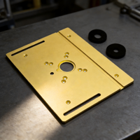 Plaque d'insertion pour table de fraisage C8 en aluminium, système de table de fraisage avec guide et butée pour le travail du bois, pour banc de travail de fraisage inversé