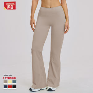 Pantalones de yoga acampanados de cintura alta para mujer Disko Sport, diseño transpirable Micro Horn para fitness, correr, yoga 3109 - Product Image 5