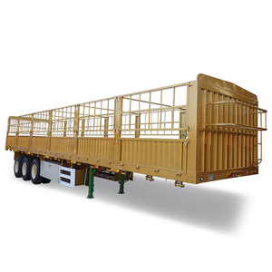 Semirremolque de Acero de 3 Ejes de Alto Rendimiento para Transporte de Ganado/Grano, con Certificación ISO, Suministros Directos de Fábrica a Bajo Precio - Product Image 2