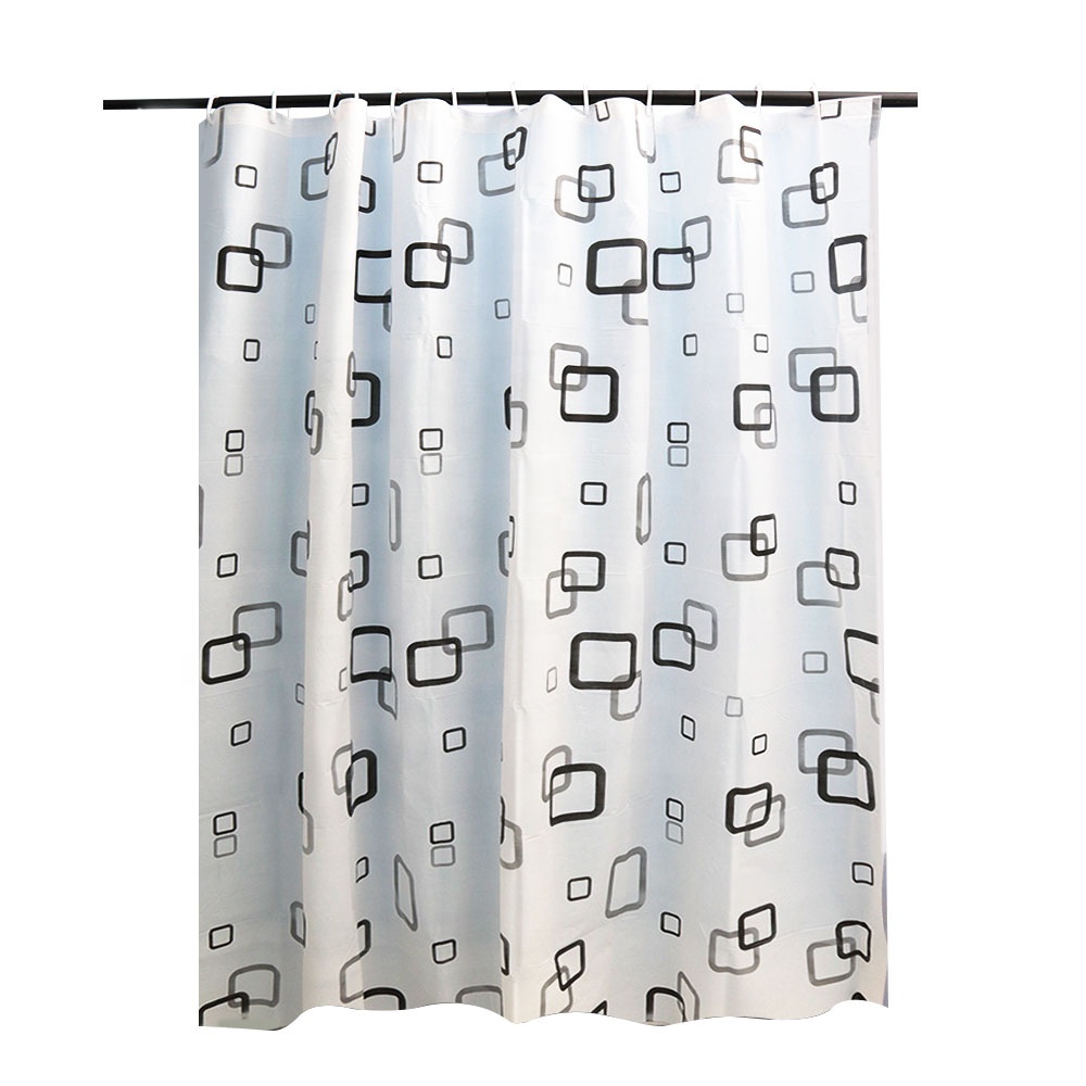 Waterproof Design and Quick-Drying Polyester Shower Curtain For Bathroom