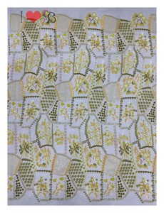 Mehrfarbige Netz Pailletten Spitze Französisch Tüll Spitze funkeln Pailletten Stickerei Stoff - Product Image 2