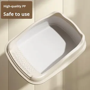 Hot Selling Multi-Color Kattenbak 20l Milieuvriendelijk Gemakkelijk Schoon Te Maken Grote Capaciteit Verdikte Plastic Materiaal Voor Katten - Product Image 3