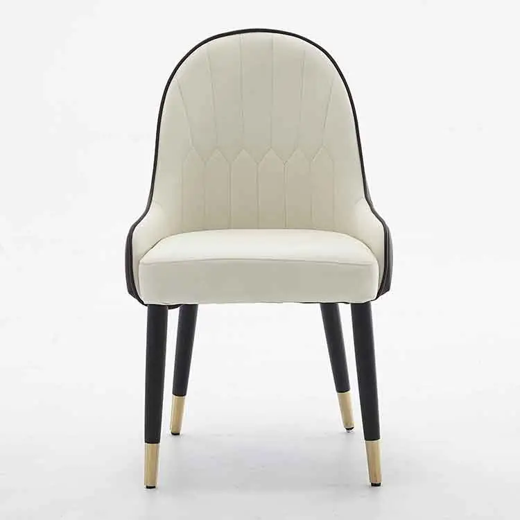 Toptan lüks İskandinav kapalı ev mobilya odası restoran yemek Modern deri yemek sandalyesi