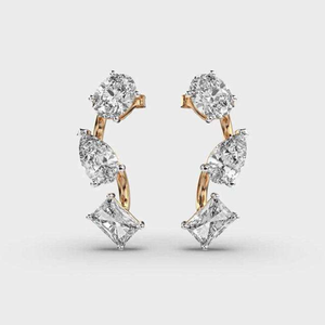 Pendientes de Diamantes Cultivados en Laboratorio, Estilo Solitario Clásico, Alta Demanda |   Elementos Esenciales de Joyería Fina Atemporal para Mujeres Certificadas - Product Image 5