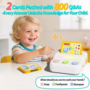 Juguetes Educativos para Niños de 3 a 7 Años, Juegos de Aprendizaje Interactivos, 800 <span class=keywords><strong>Preguntas</strong></span> de <span class=keywords><strong>Quiz</strong></span>, Actividades de Entrenamiento Cerebral Montessori - Product Image 2