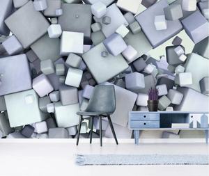 Carta da parati geometrica 3d moderna astratta della parete del salone di grande dimensione di ZHIHAI - Product Image 3