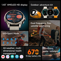 Reloj Inteligente OEM FT66 con GPS, Trayectoria de Movimiento, Medición de Altitud, Brújula, Linterna, Carga Magnética, Reloj Deportivo para Hombre para Actividades al Aire Libre