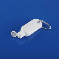 Bouteille en plastique ovale de 30 ml en PEHD avec mousqueton, conception inversée pour savon liquide, sérigraphiée à la main – Fournisseur Fabricant