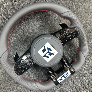 Volante deportivo para mercedes-benz <span class=keywords><strong>AMG</strong></span> W204 W205 W167 W213 W222 W207 W212 W177 W190 W217 W222 Volante de cuero blanco - Product Image 1