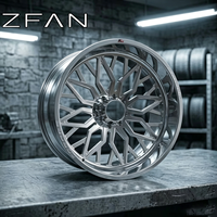 Jantes en alliage forgées concaves polies 8x180 8x170 8x6.5 6x197.3 pour camions 4x4 tout-terrain 28x14 28x16 30x14 30x16 pour Chevrolet Mfg