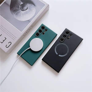 Funda de teléfono de succión magnética de silicona líquida para <span class=keywords><strong>Samsung</strong></span> Galaxy S23 S24 funda suave Ultra esmerilada para <span class=keywords><strong>Samsung</strong></span> S22 Plus - Product Image 2