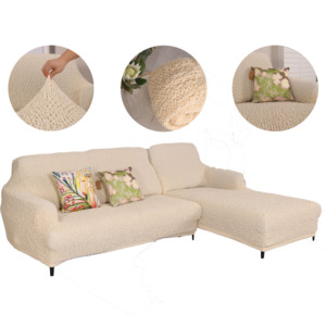 Furniture Protective Slipcovers Stretch Quilted <strong>Corner</strong> <strong>Sofa</strong> Bed <strong>Cover</strong> 7 <strong>Seater</strong> L Shape <strong>Sofa</strong> <strong>Cover</strong> - Product Image 1
