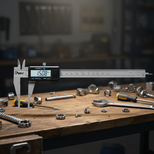 Herramienta de Medición Digital y Mecánica Ttake con Calibrador Monobloque de 150 mm y Pines Externos - Product Image 3