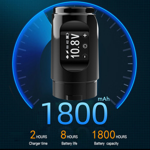 Machine à tatouer sans fil Tuffking, batterie 1800mAh, écran OLED, pistolet électrique pour tatouage professionnel - Product Image 3