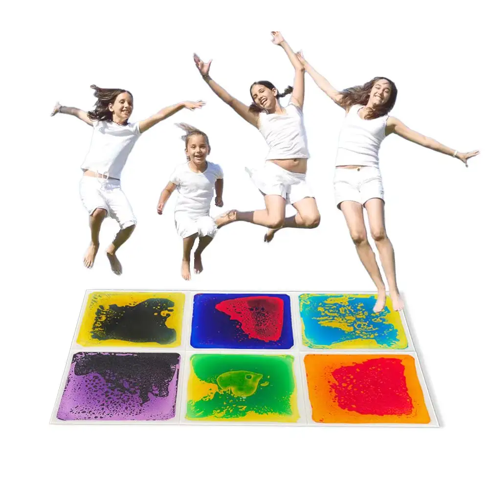 Non tossico asilo nido Gel incrostato plastica 3D Texture autismo giocattoli sensoriale impermeabile pavimento in piastrelle di vinile pavimento tattile
