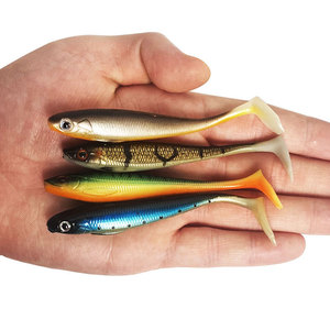 Guo Song Nouvelle Arrivée Coloré En Plastique Souple PVC Leurre 7/10cm Ver Basse T-Tail Silicone Swimbait - Product Image 6